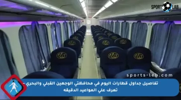 تفاصيل جداول قطارات اليوم في محافظتي الوجهين القبلي والبحري – تعرف على المواعيد الدقيقة